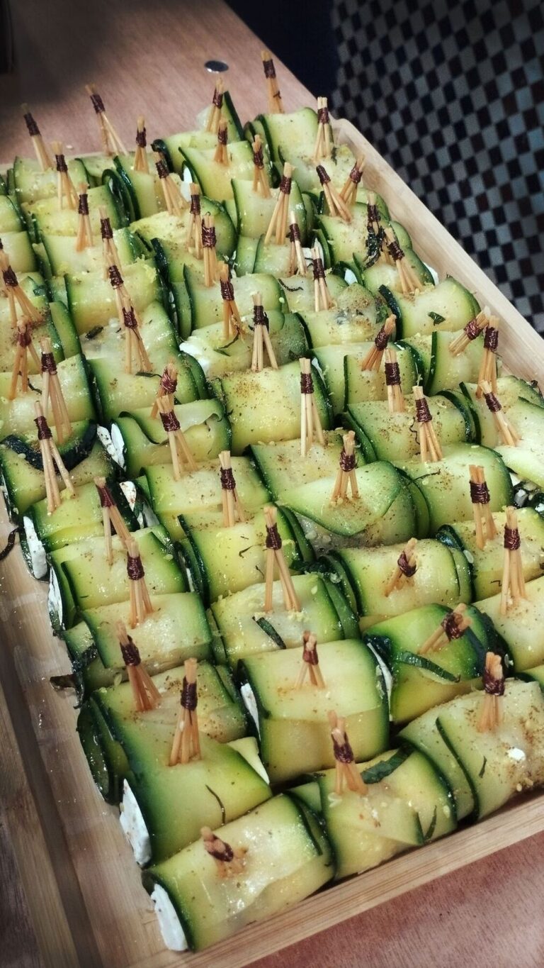 Bouchées de courgette pour un cocktail
